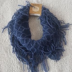 Blue infinity scarf